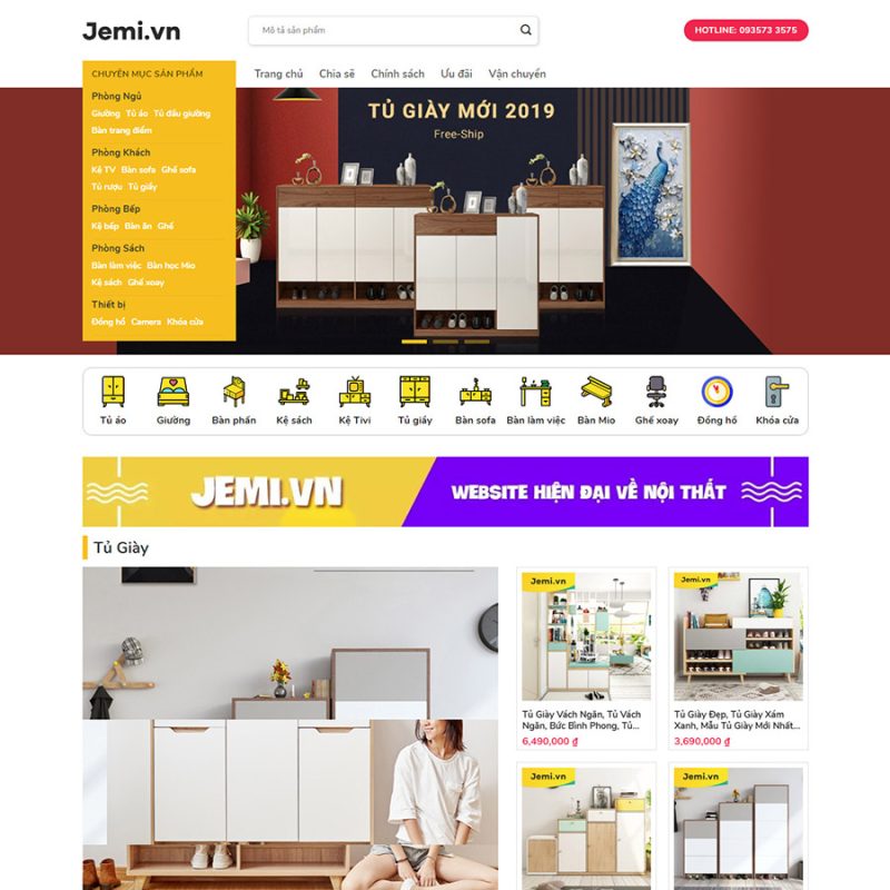 Theme wordpress flatsome bán đồ gỗ