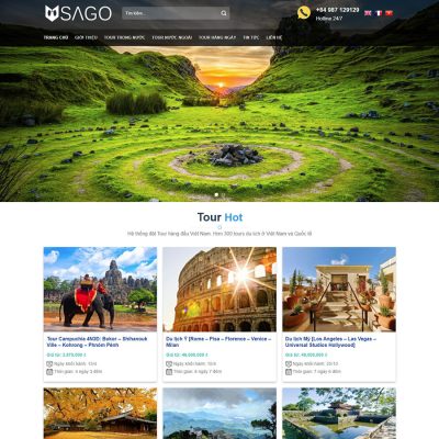 Theme wordpress flatsome du lịch 05