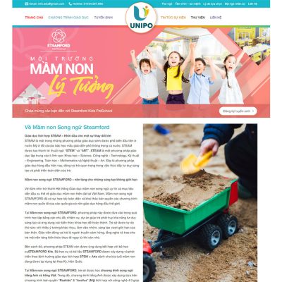 Mẫu website trung tâm anh văn