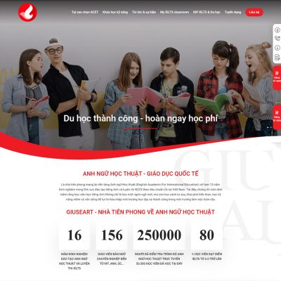 Theme wordpress trung tâm anh văn 06