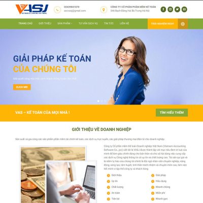 Mẫu website công ty kế toán 02