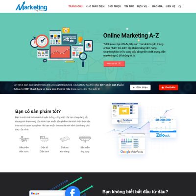 Mẫu website Marketing