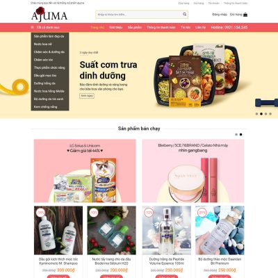 Mẫu web mỹ phẩm 5