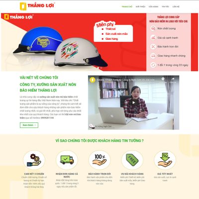 Theme wordpress bán nón bảo hiểm