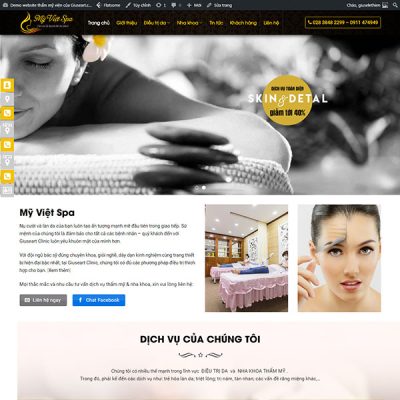 Web trung tâm Spa