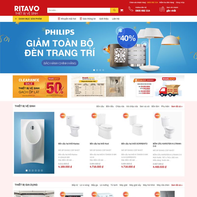 Theme wordpress bán thiết bị vệ sinh