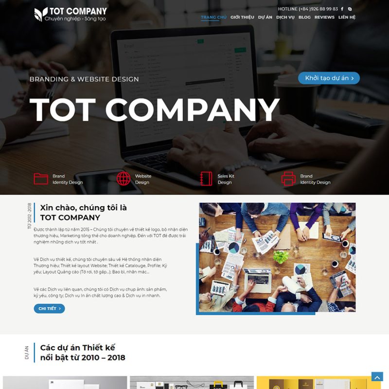 Theme wordpress công ty thiết kế