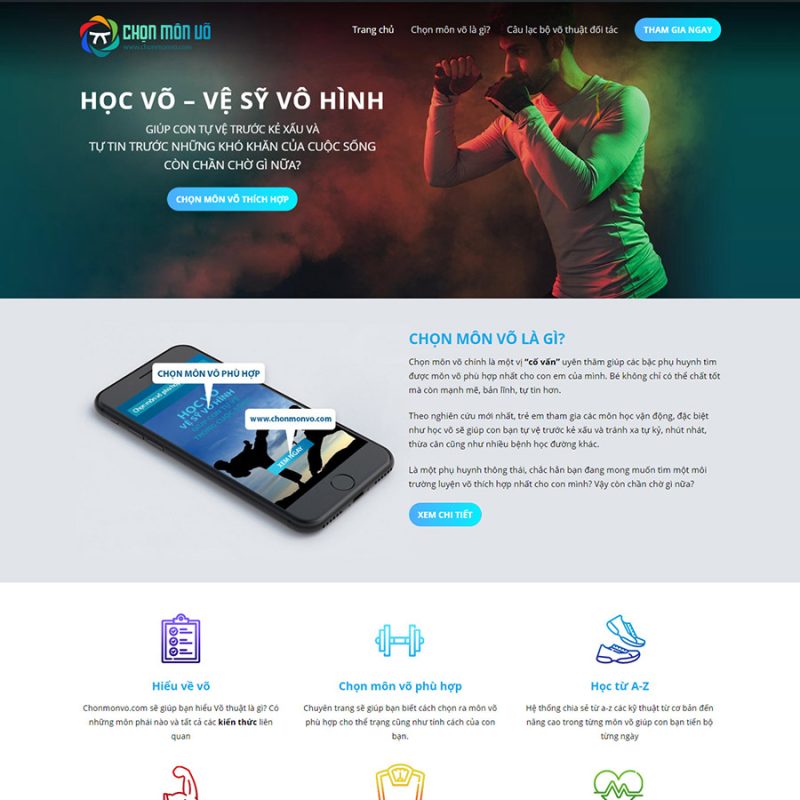 Theme wordpress võ thuật 01