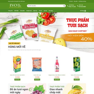 Theme wordpress thực phẩm 02